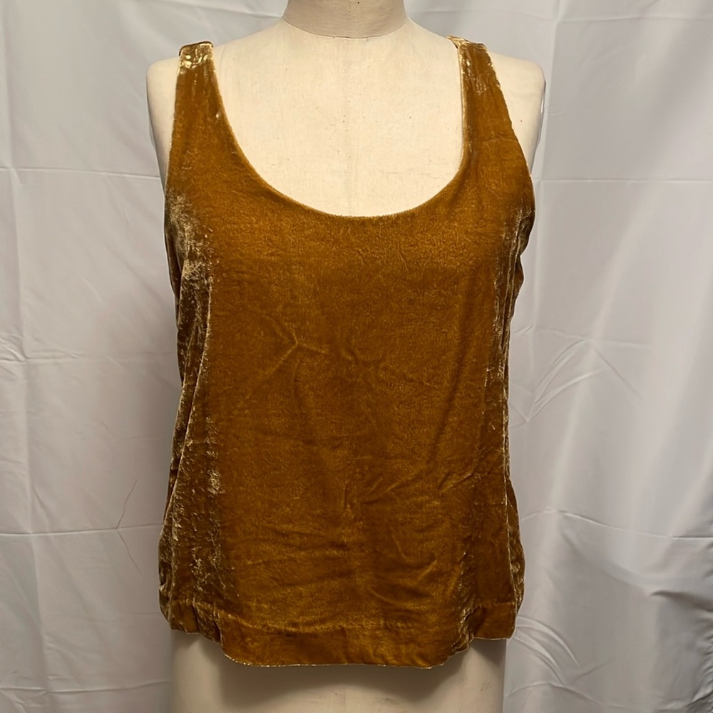 J crew crushed velvet tank top size 6